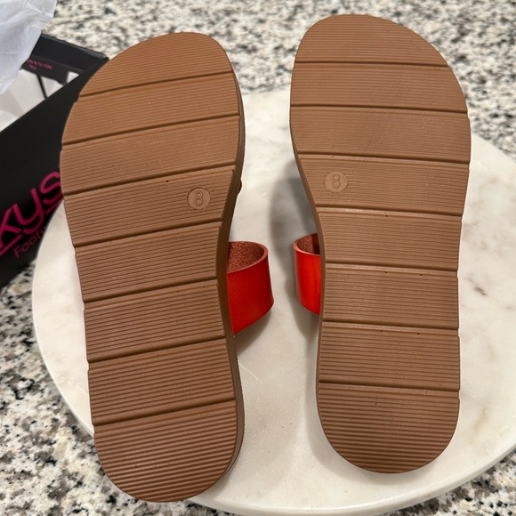 Corkys Just a Fling Red Sandals NEW - Picture 8 of 10